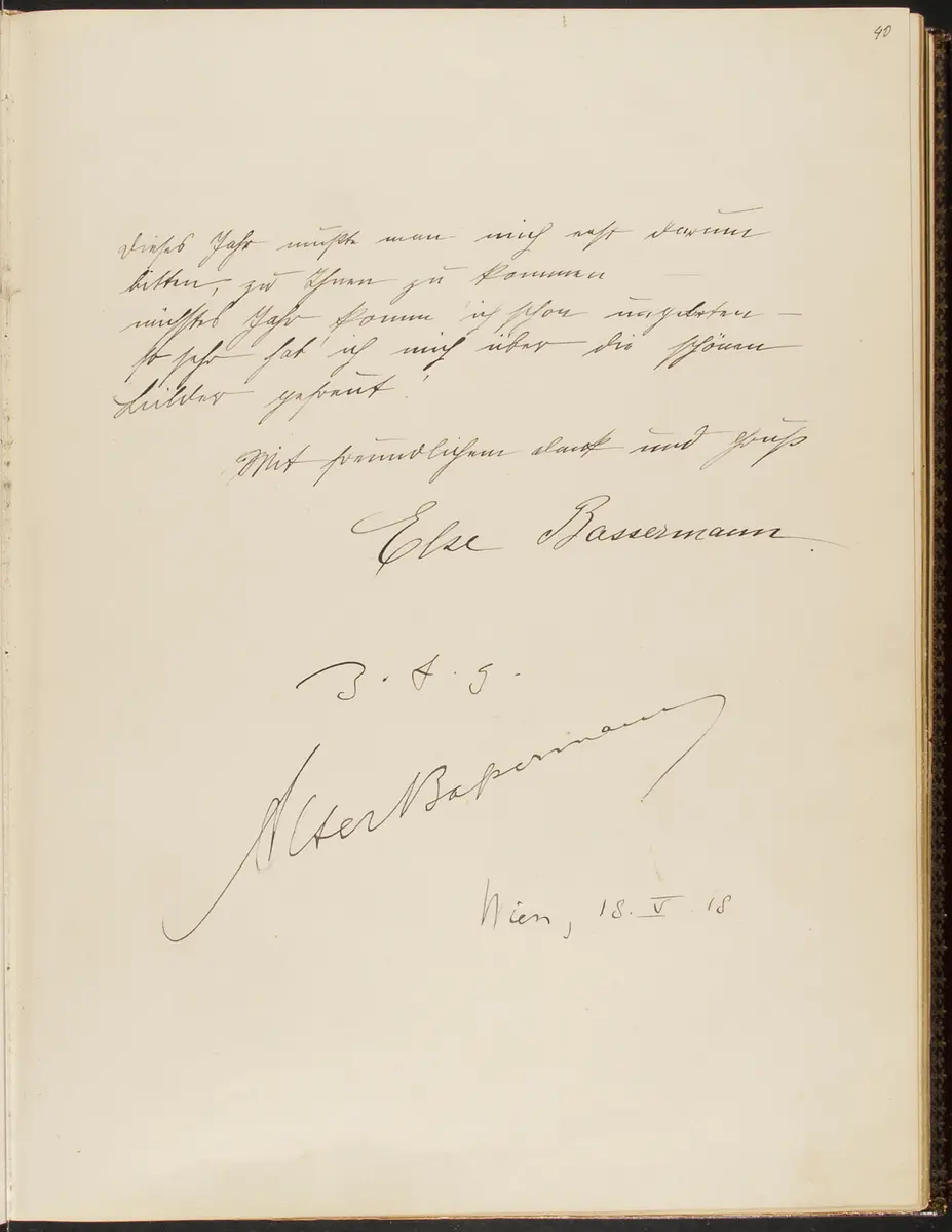 Gästebuch. Atelier Franz-Xaver Setzer, Wien