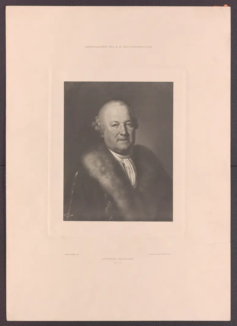Gottfried Prehauser, Titel der Serie: Ehrengalerie des K.K. Hof-Burgtheaters