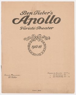 Ben Tieber's Apollo Varieté-Theater, Verweis auf Stücktitel: Aufforderung zum Tanz., Verweis auf Stücktitel: Arizonda!