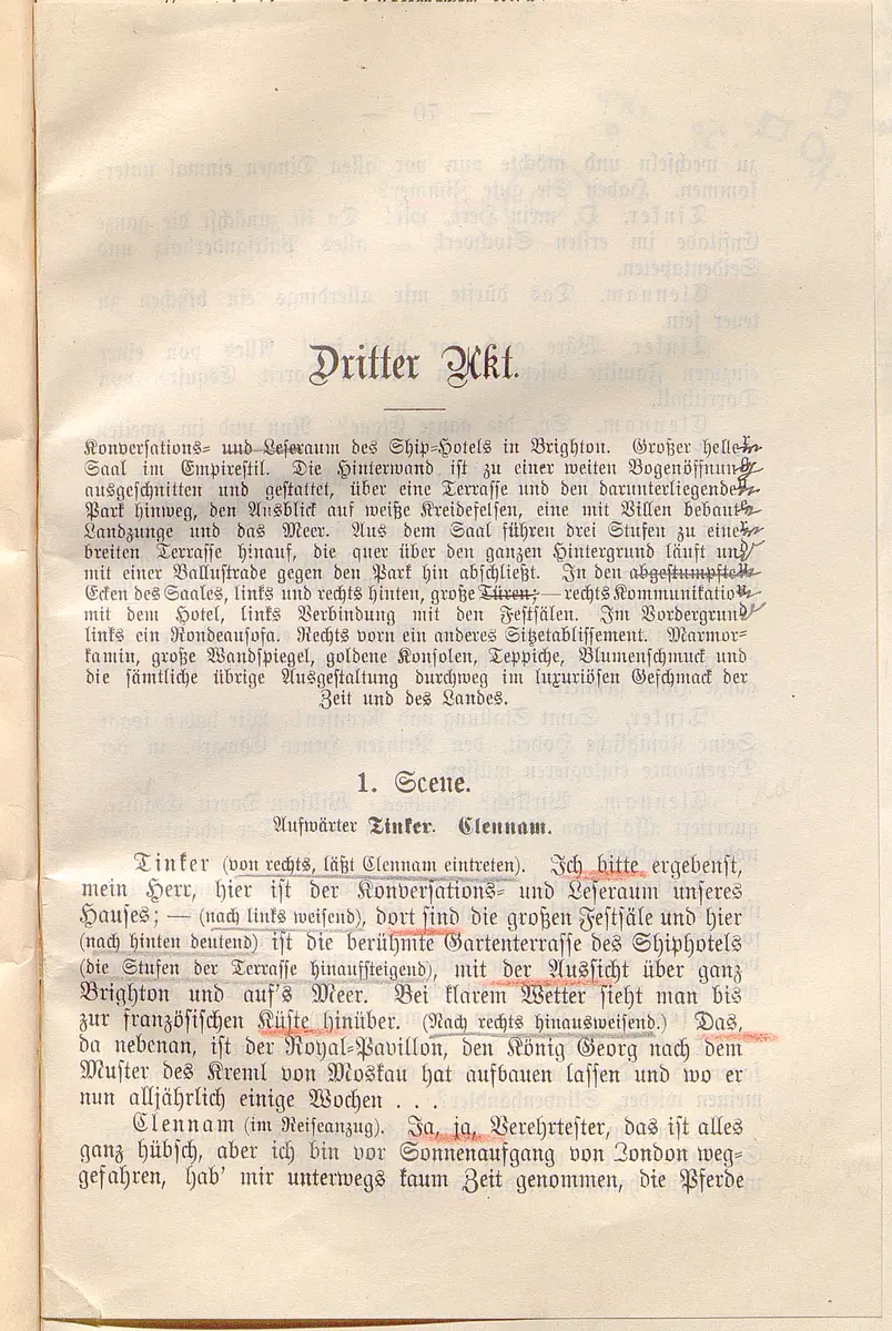 Klein Dorrit. Lustspiel in drei Akten