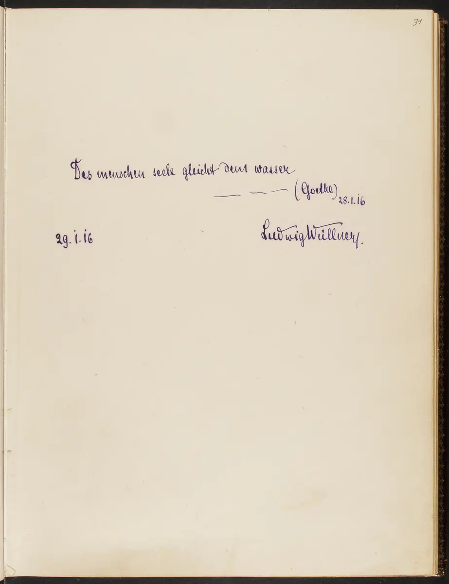 Gästebuch. Atelier Franz-Xaver Setzer, Wien