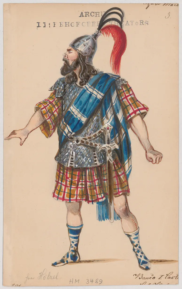 Macbeth, Titel der Serie: Figurinen des k.k. Hofoperntheaters