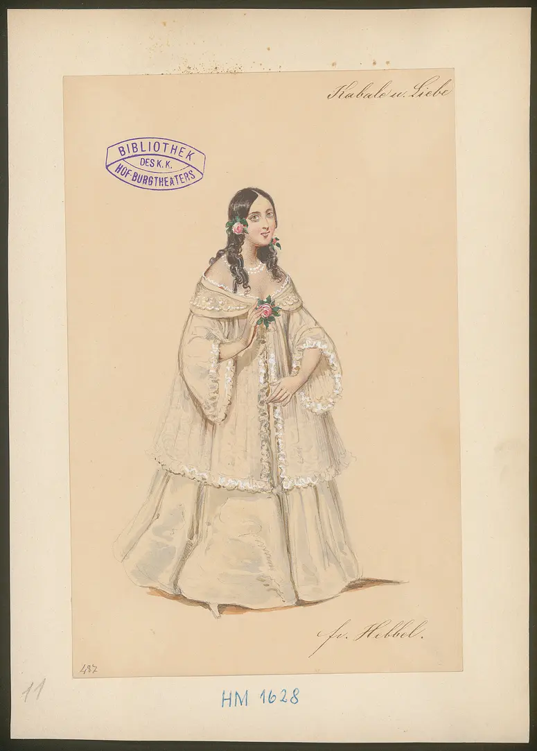 Kabale und Liebe, Titel der Serie: Figurinen des k.k. Hof-Burgtheaters