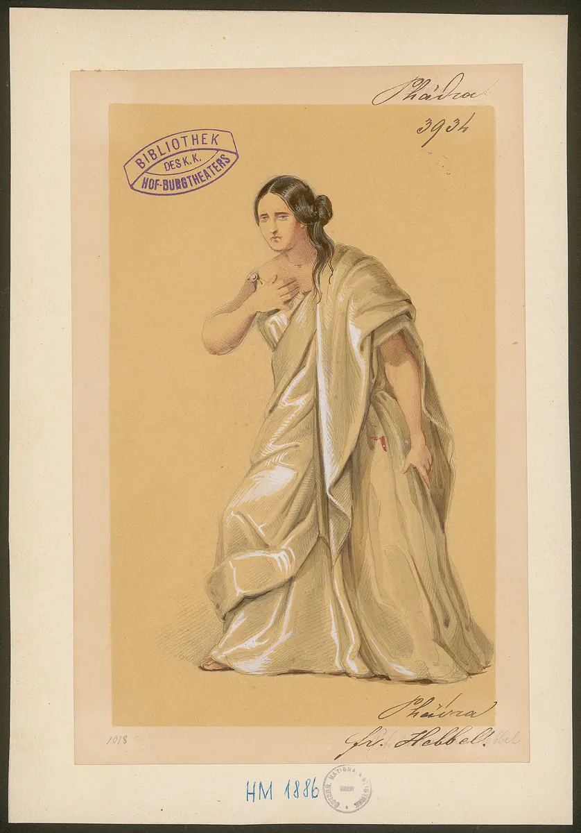Phädra, Originaltitel: Phèdre, Titel der Serie: Figurinen des k.k. Hof-Burgtheaters