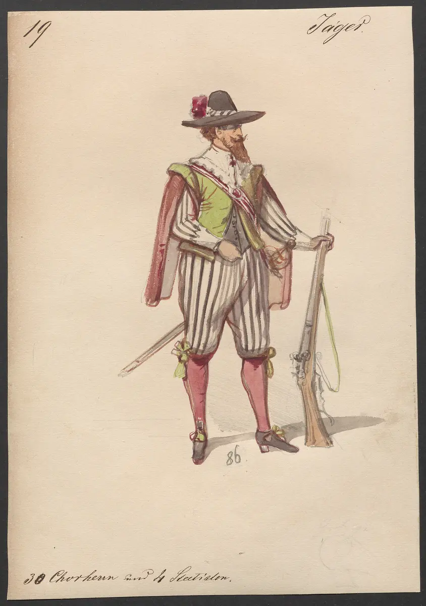 Der Freischütz, Titel der Serie: Figurinen des k.k. Hofoperntheaters