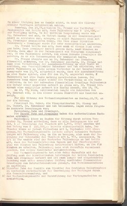 Protokolle der Ausschusssitzungen des Vereines des Deutschen Volkstheaters in Wien