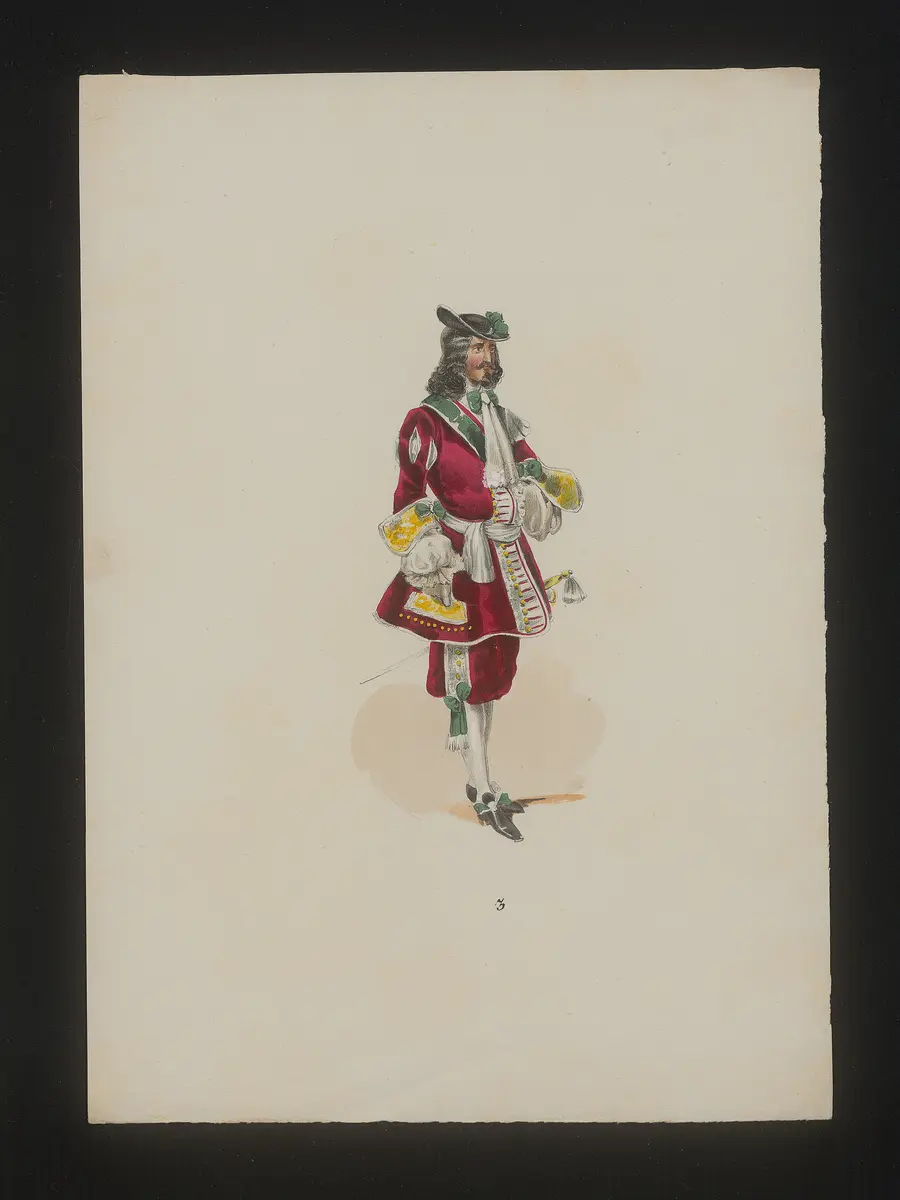 Ein deutscher Krieger, Titel der Serie: Neue Costume-Sammlung verschiedener Zeiten und Nationen