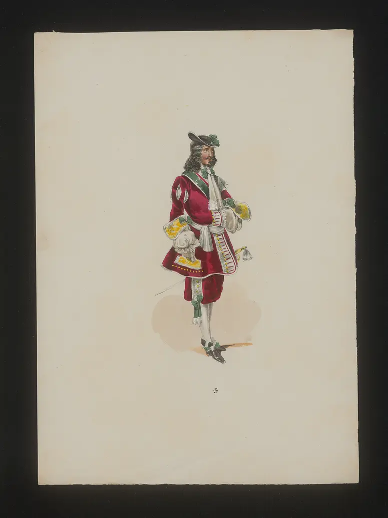 Ein deutscher Krieger, Titel der Serie: Neue Costume-Sammlung verschiedener Zeiten und Nationen