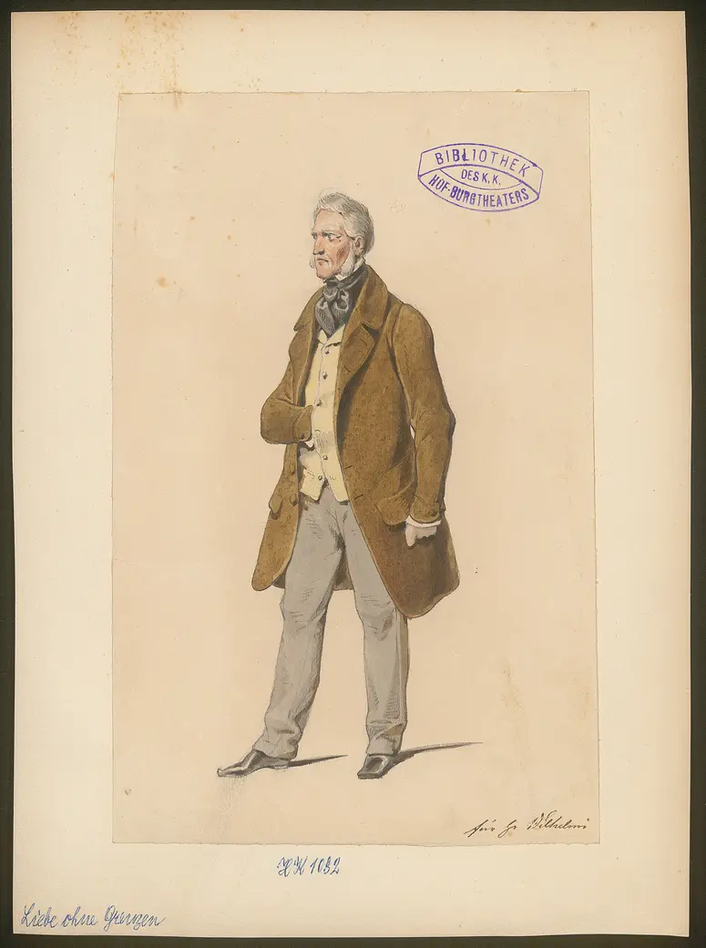 Liebe ohne Grenzen, Titel der Serie: Figurinen des k.k. Hof-Burgtheaters