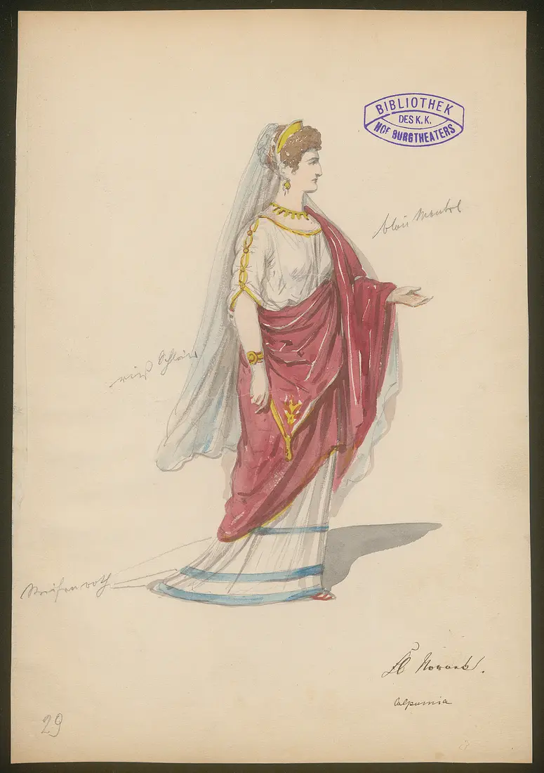 Julius Cäsar, Originaltitel: The Tragedy of Julius Caesar, Titel der Serie: Figurinen des k.k. Hof-Burgtheaters