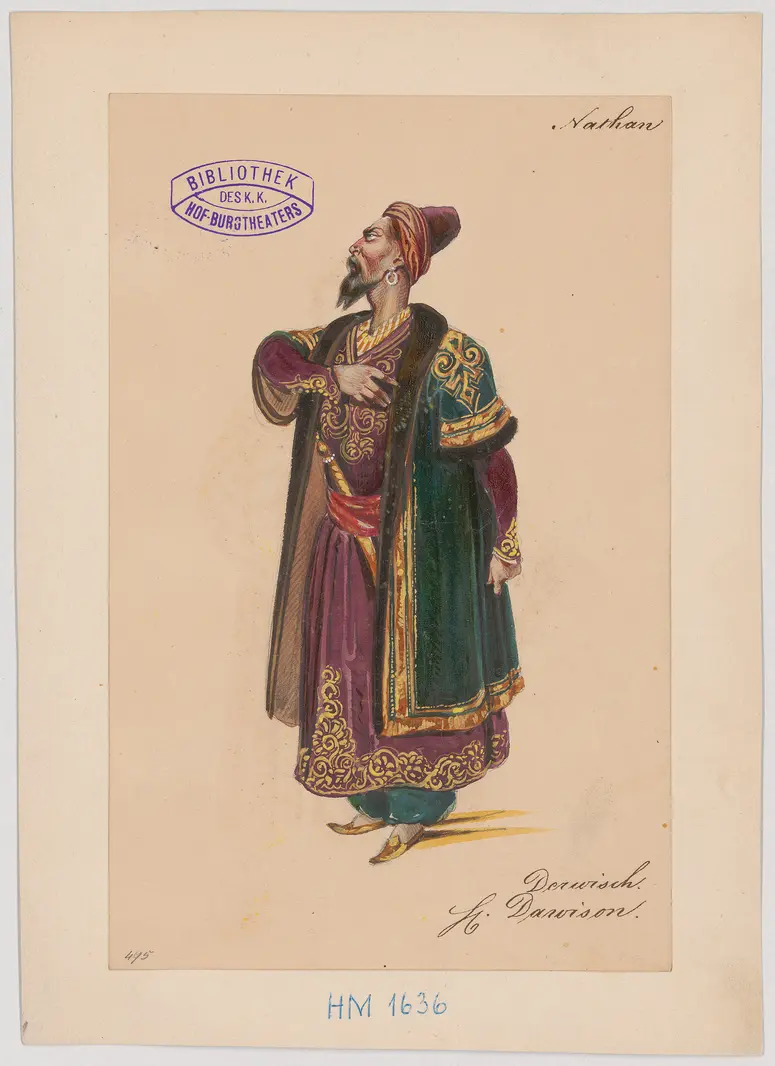 Nathan der Weise, Titel der Serie: Figurinen des k.k. Hof-Burgtheaters