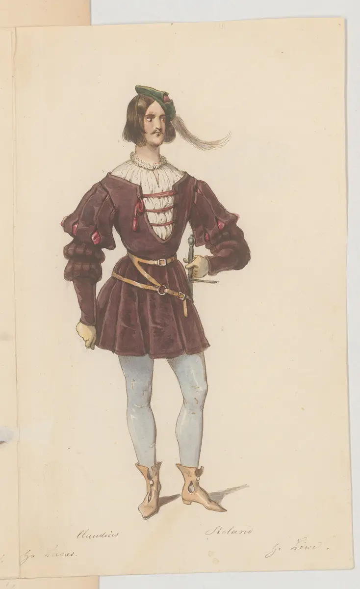 Die Geschwister von Nürnberg, Titel der Serie: Figurinen des k.k. Hof-Burgtheaters