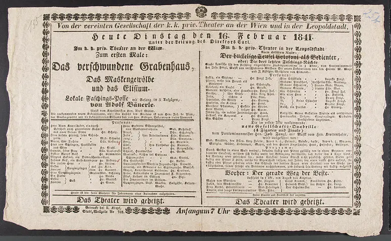 Das verschwundene Grabenhaus, das Maskengewölbe und das Elisium, Der buckelige Teufel Colofoni als Bedienter, oder Die letzten drei Faschings-Nächte
