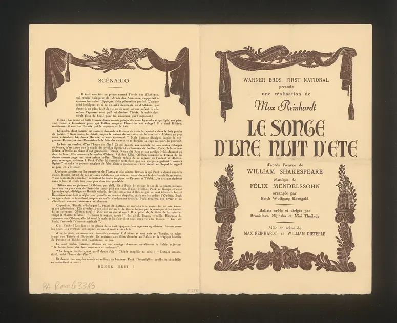 Ein Sommernachtstraum (Le songe d'une nuit d'été)