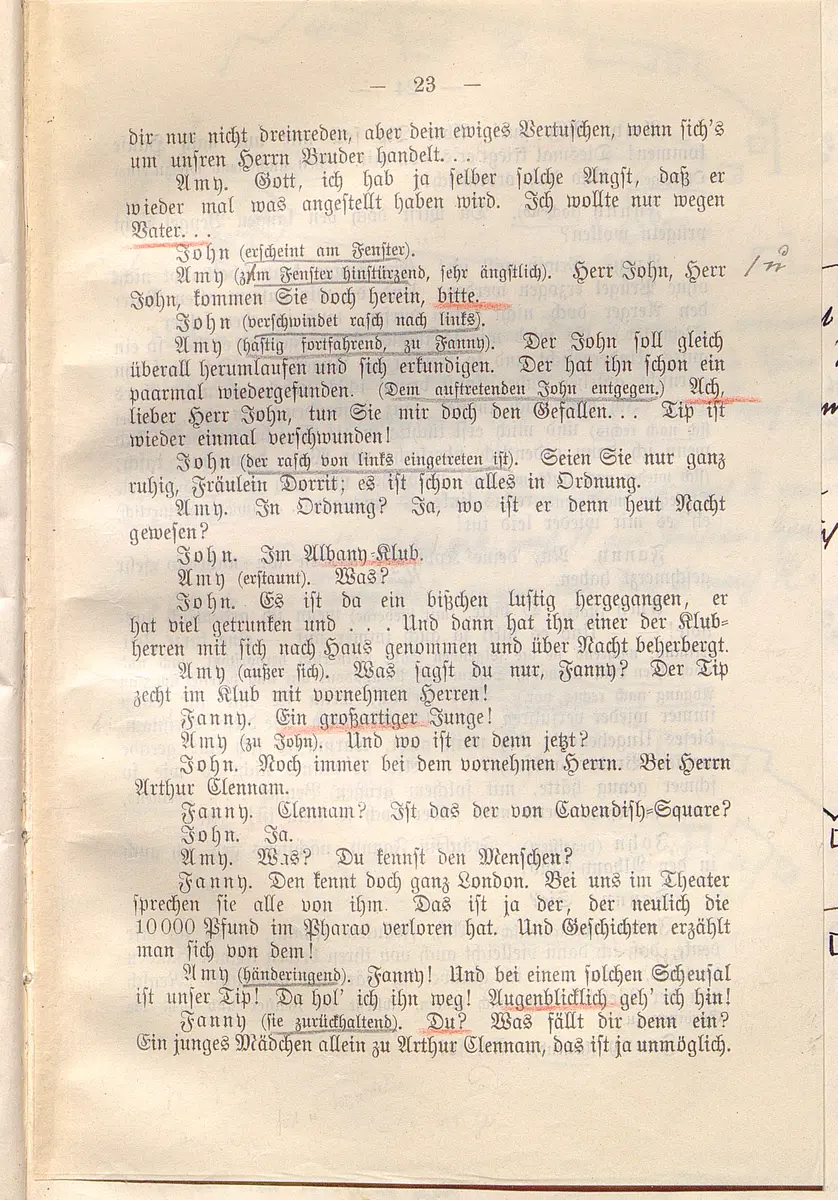 Klein Dorrit. Lustspiel in drei Akten