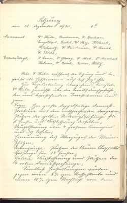 Protokolle der Ausschusssitzungen des Vereines des Deutschen Volkstheaters in Wien