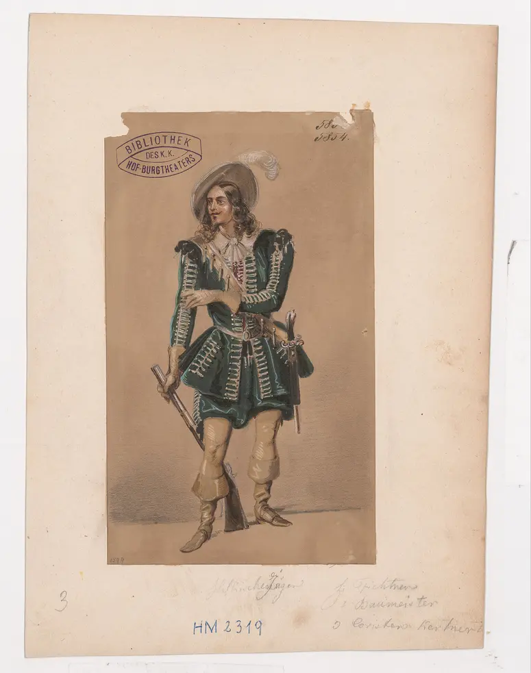 Wallensteins Lager, Titel der Serie: Figurinen des k.k. Hof-Burgtheaters