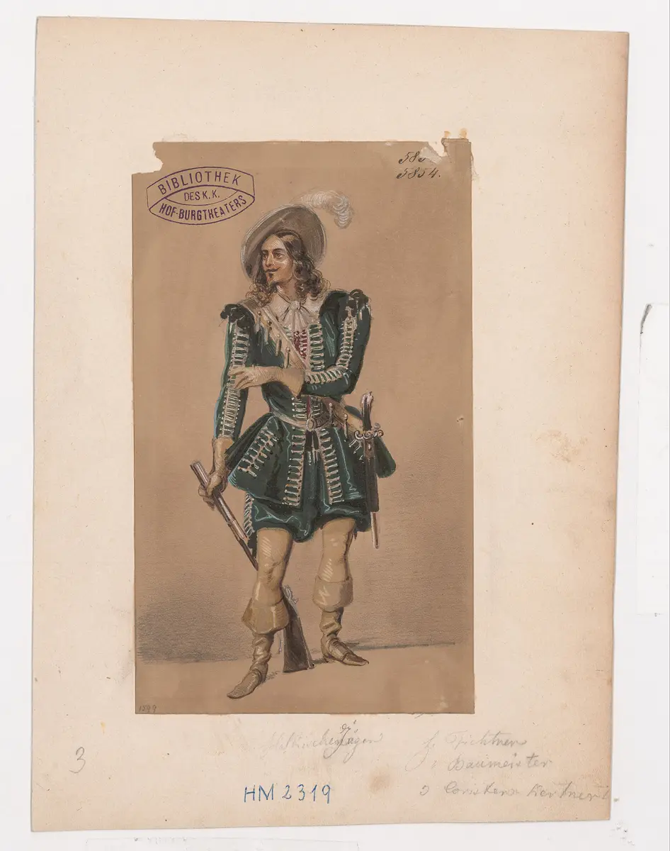 Wallensteins Lager, Titel der Serie: Figurinen des k.k. Hof-Burgtheaters