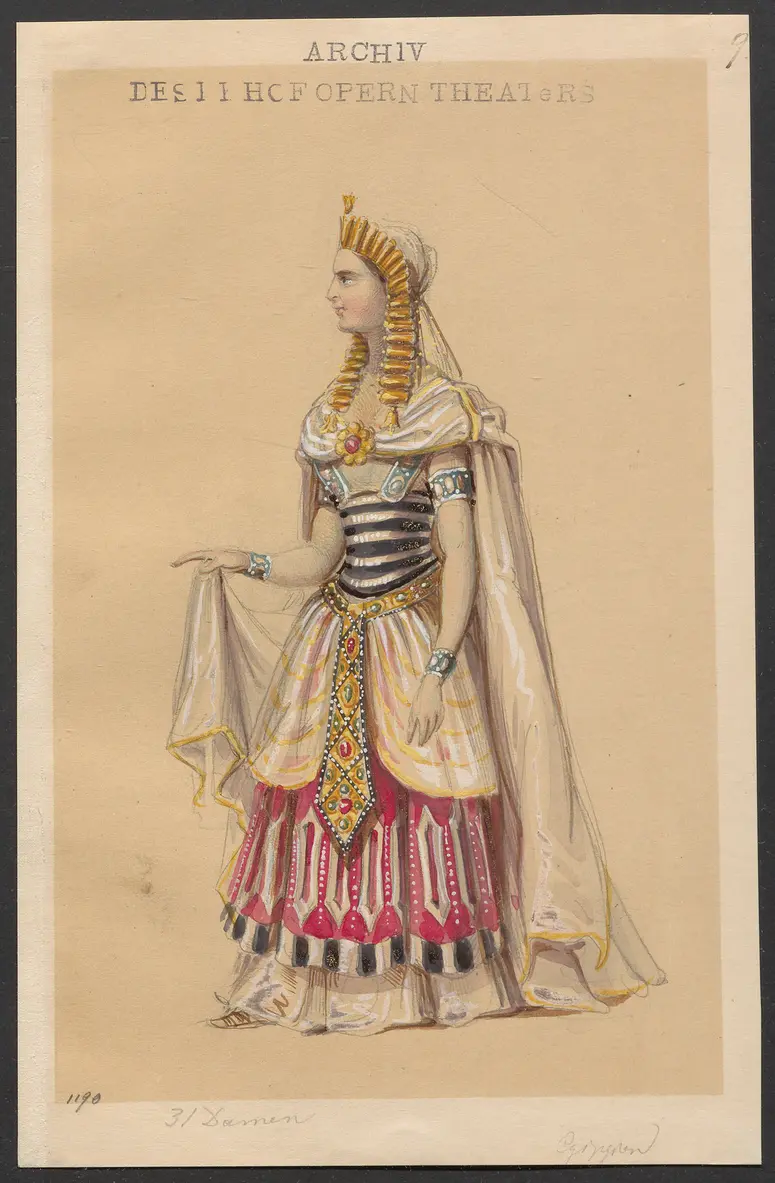 Keolanthe, oder Das Traumbild, Originaltitel: Keolanthe, or The Unearthly Bride, Alternativtitel: Keolanthe, Titel der Serie: Figurinen des k.k. Hofoperntheaters