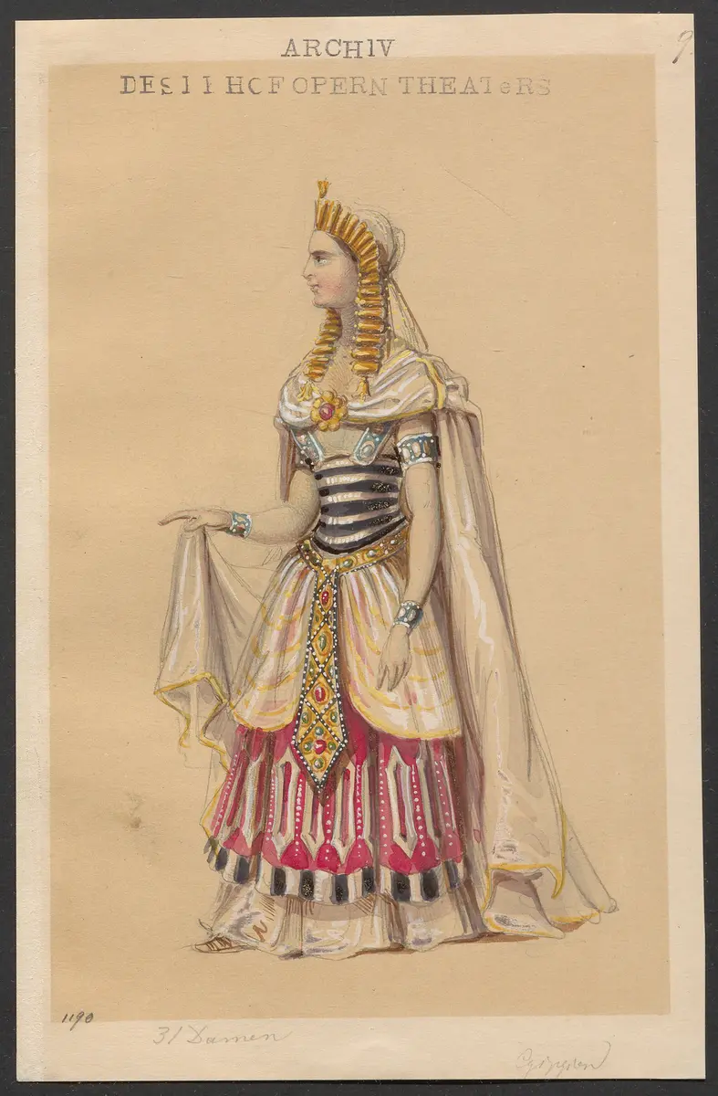 Keolanthe, oder Das Traumbild, Originaltitel: Keolanthe, or The Unearthly Bride, Alternativtitel: Keolanthe, Titel der Serie: Figurinen des k.k. Hofoperntheaters