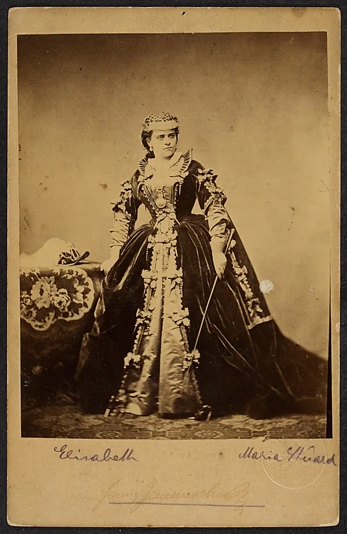 Fanny Janauschek, Verweis auf Stücktitel: Maria Stuart