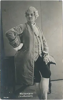 Friedrich Weidemann, Verweis auf Stücktitel: Der Musikant