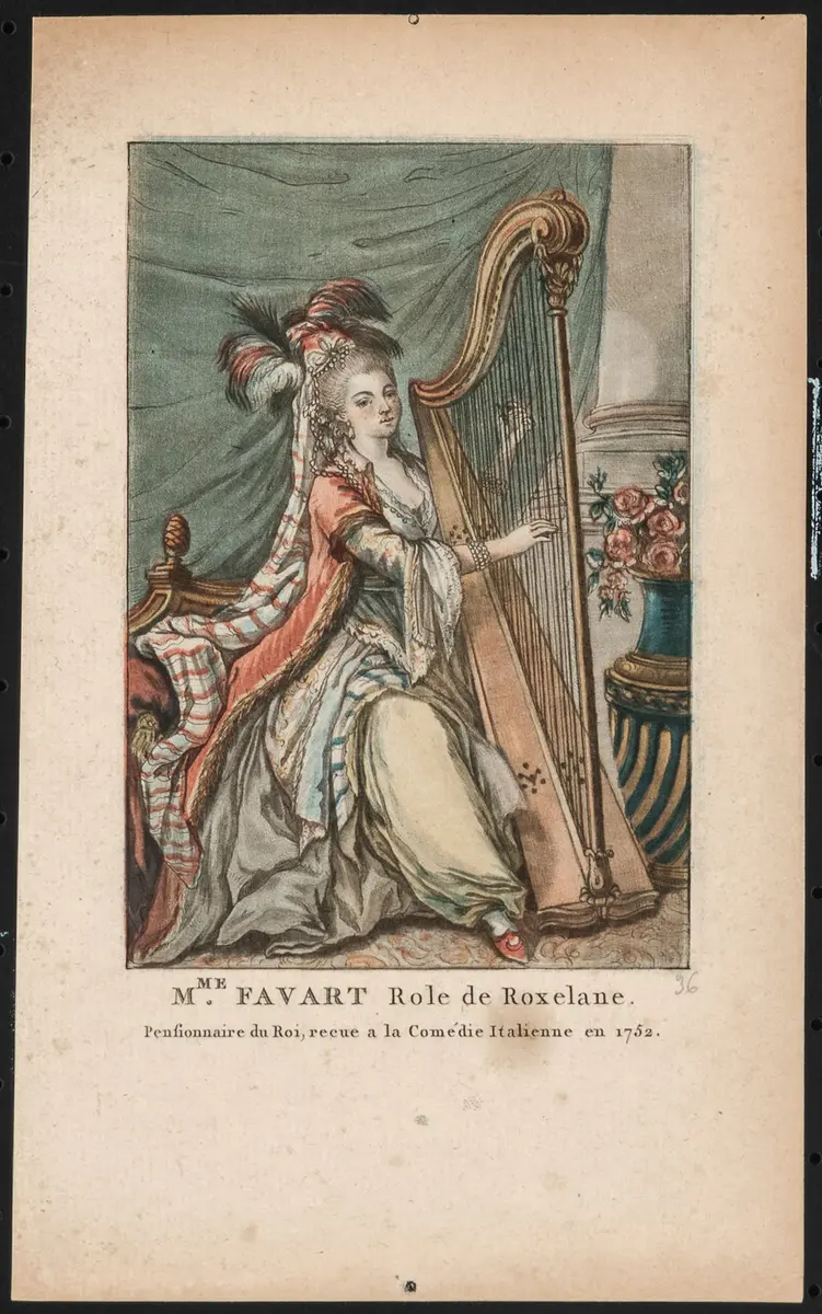 Marie Justine Favart, Verweis auf Stücktitel: Roxelane et Mustapha