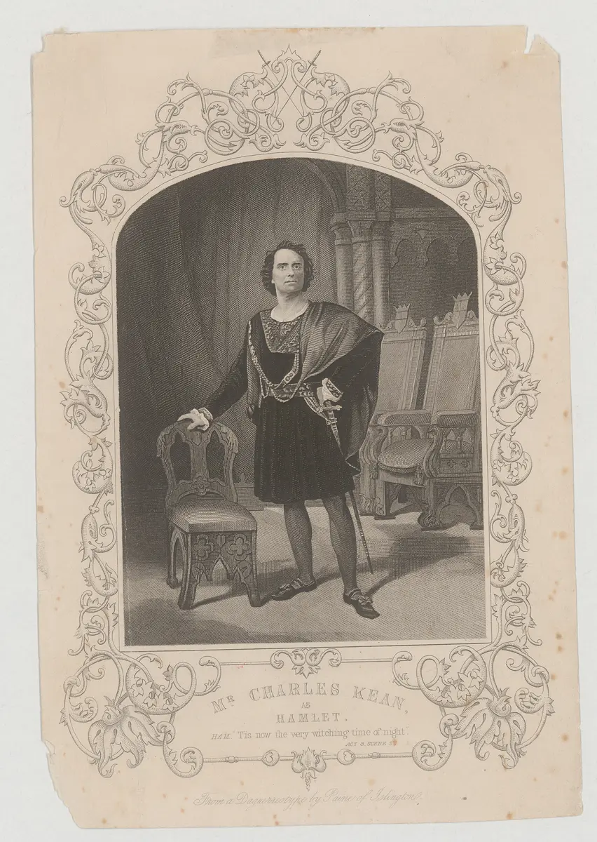 Charles Kean, Verweis auf Stücktitel: Hamlet