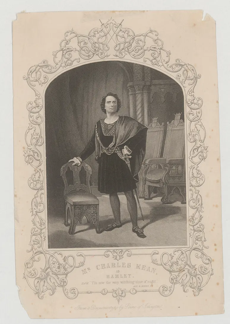 Charles Kean, Verweis auf Stücktitel: Hamlet