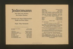 Jedermann, Titel in Vorlageform: Jedermann. Das Spiel vom Sterben des reichen Mannes