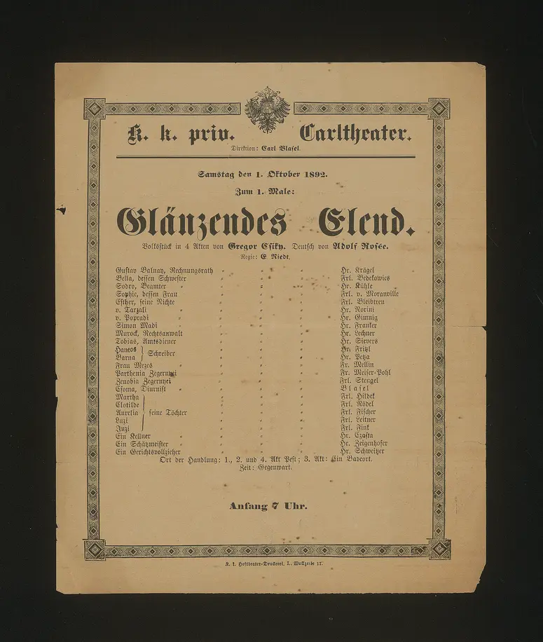 Glänzendes Elend