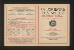 Salzburger Festspiele 1927, Titel in Vorlageform: Salzburg Festival 1927, Verweis auf Stücktitel: Fidelio, Verweis auf Stücktitel: Don Juan, Verweis auf Stücktitel: Figaros Hochzeit, Verweis auf Stücktitel: Kabale und Liebe, Verweis auf Stücktitel: Sommernachtstraum, Verweis auf Stücktitel: Jedermann