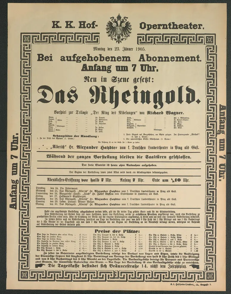 Das Rheingold, Weiterer Titel: Der Ring des Nibelungen