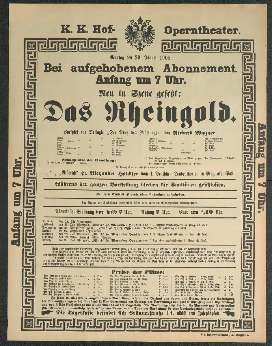 Das Rheingold, Weiterer Titel: Der Ring des Nibelungen