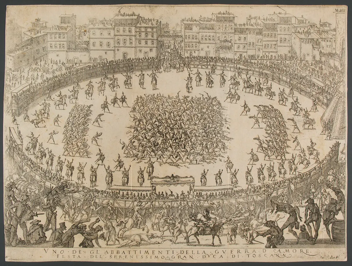 Guerra d'Amore, Titel in Vorlageform: Guerra d'Amore. Festa del Serenissimo Gran Duca di Toscana Cosimo Secondo, Fatta in Firenze in Carnevale del 1615