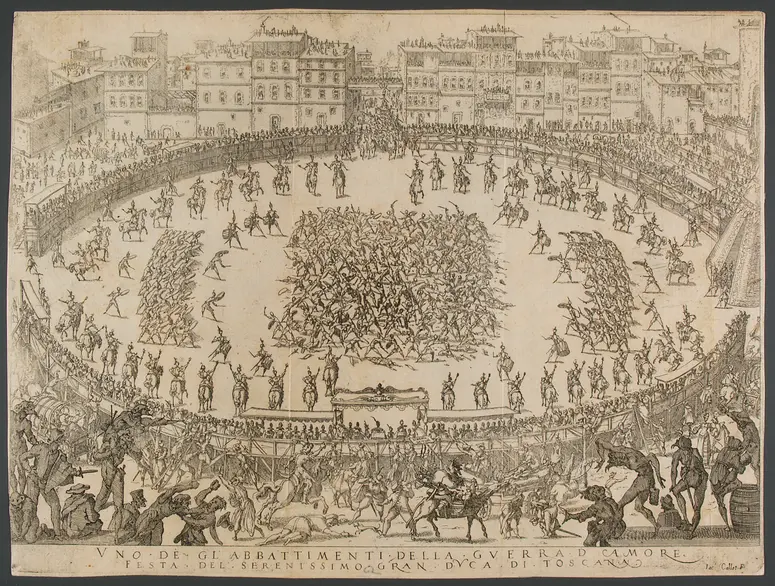Guerra d'Amore, Titel in Vorlageform: Guerra d'Amore. Festa del Serenissimo Gran Duca di Toscana Cosimo Secondo, Fatta in Firenze in Carnevale del 1615