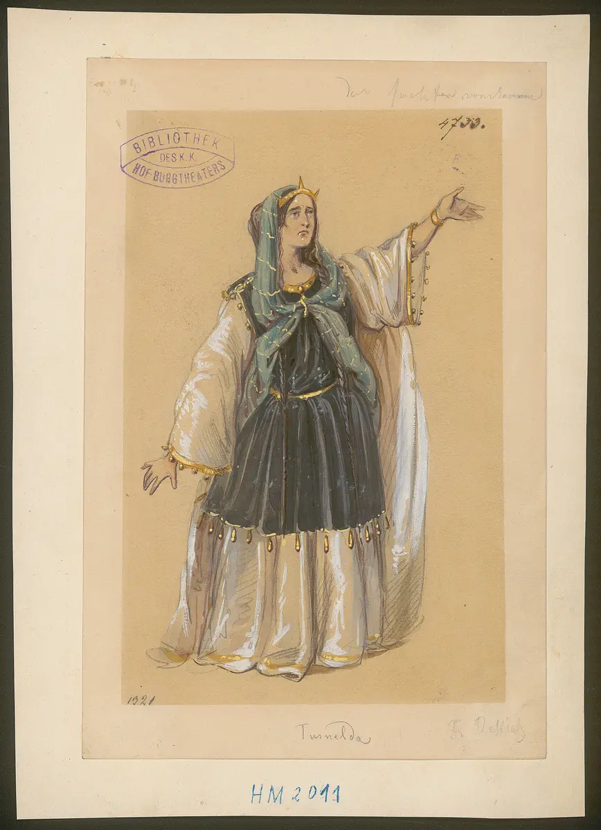 Der Fechter von Ravenna, Titel der Serie: Figurinen des k.k. Hof-Burgtheaters