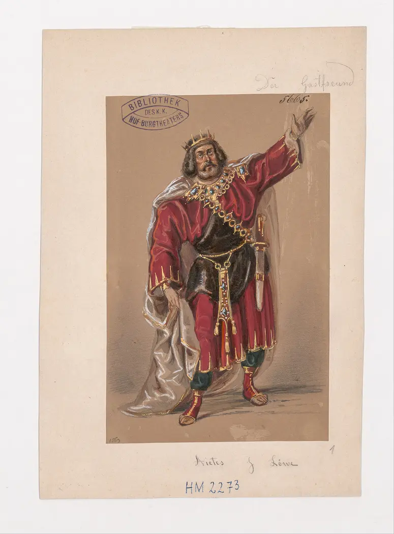 Das goldene Vlies, Titel der Serie: Figurinen des k.k. Hof-Burgtheaters