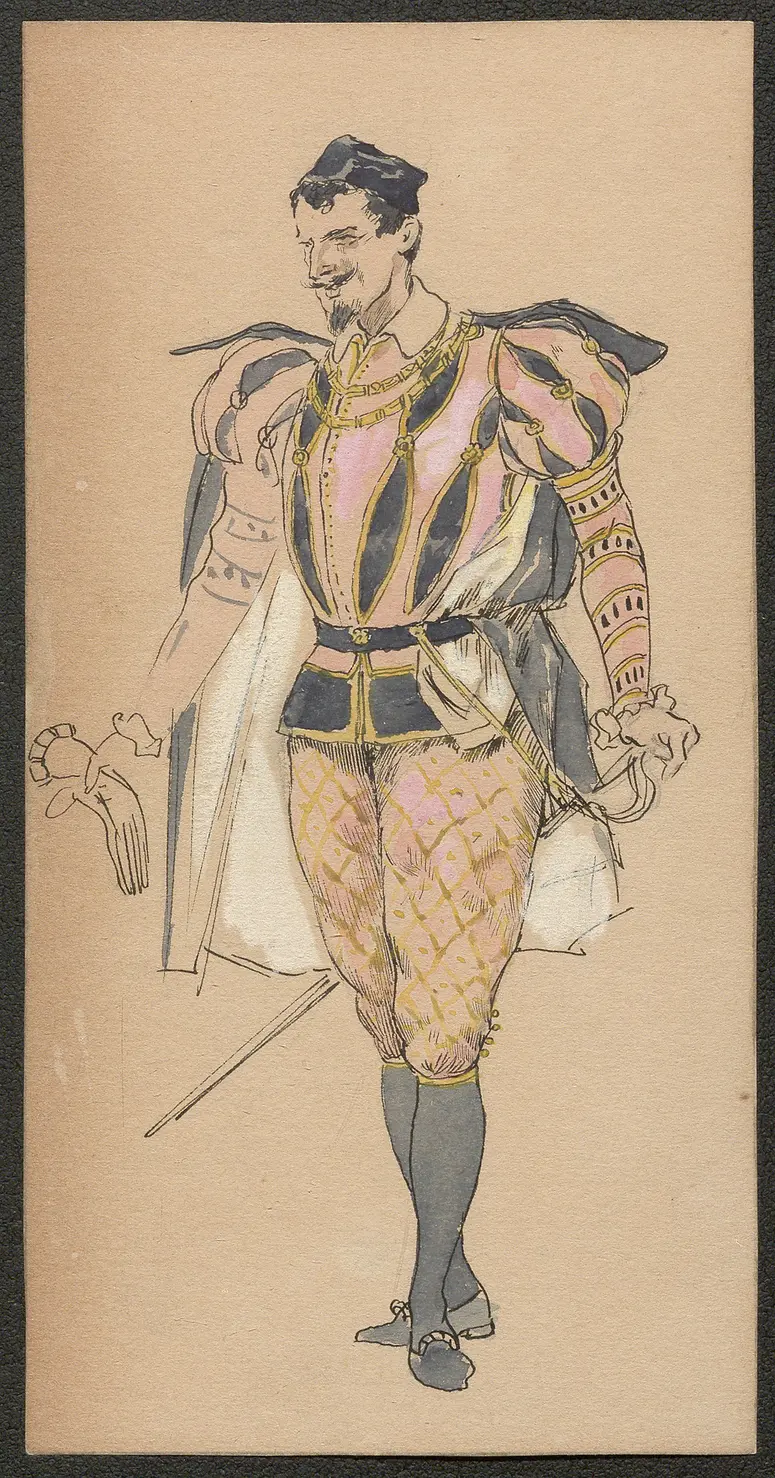 Ohne Titel, Titel der Serie: Figurinen des k.k. Hof-Burgtheaters