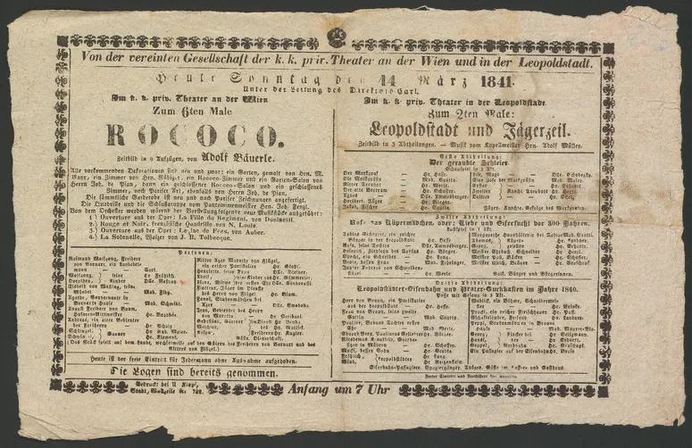 Rococo, Rokoko, Leopoldstadt und Jägerzeil