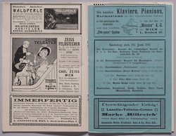 Venedig in Wien, Verweis auf Stücktitel: Vielliebchen, Verweis auf Stücktitel: Wiener Mäderln, Verweis auf Stücktitel: Redoute, Verweis auf Stücktitel: Ein Traum, Verweis auf Stücktitel: Der selige Octave