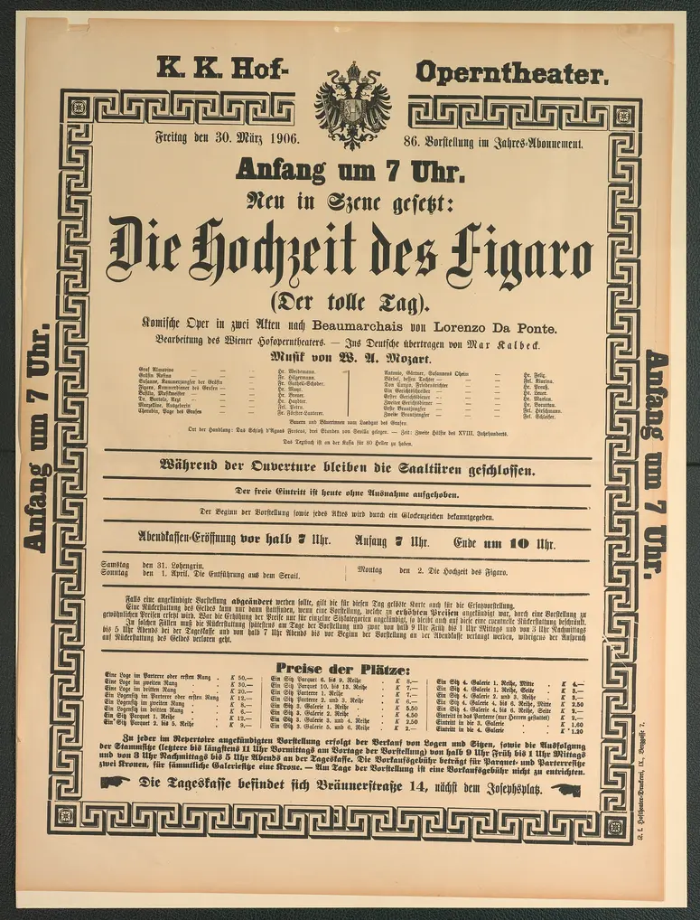 Die Hochzeit des Figaro