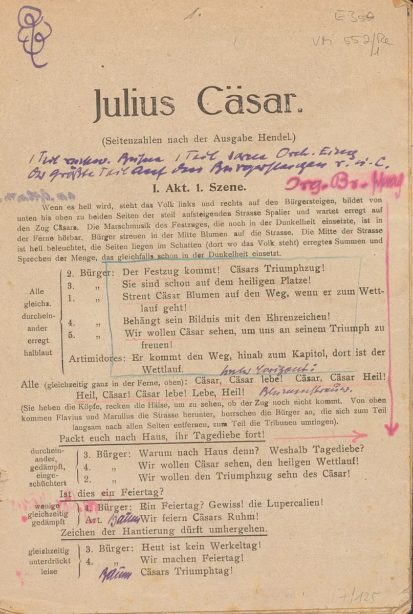 Julius Caesar. 1. Akt