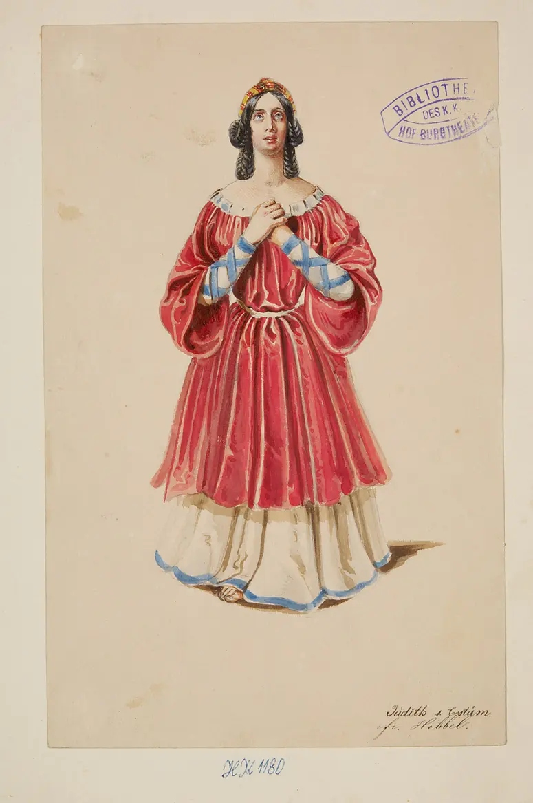 Judith, Titel der Serie: Figurinen des k.k. Hof-Burgtheaters