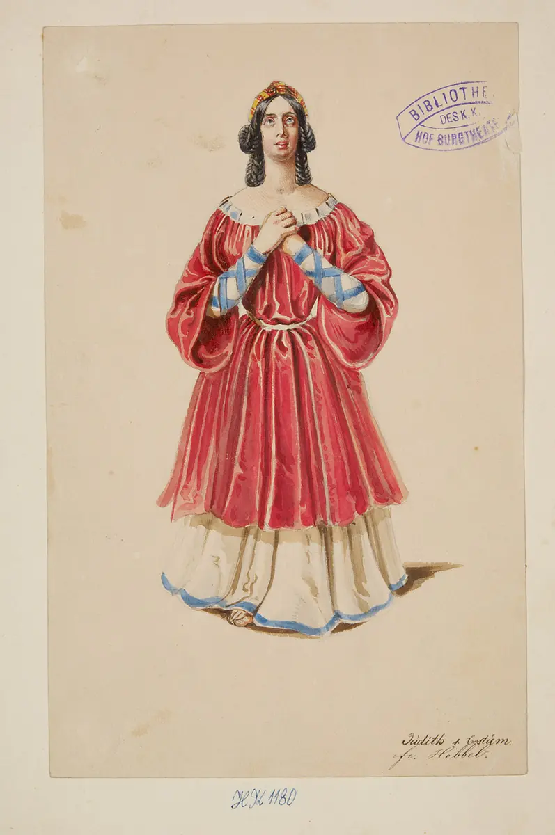 Judith, Titel der Serie: Figurinen des k.k. Hof-Burgtheaters