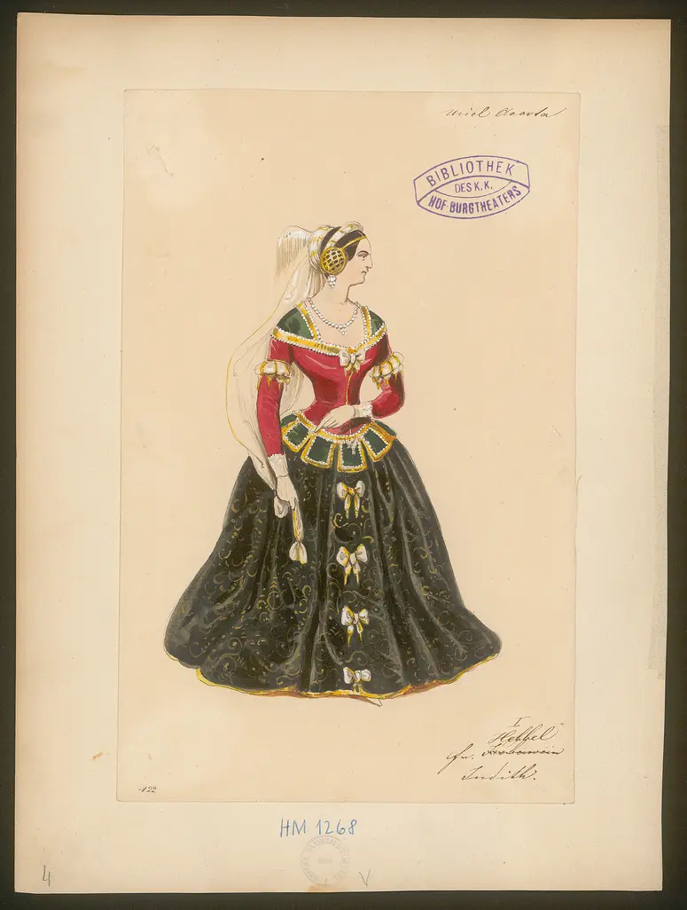 Uriel Acosta, Titel der Serie: Figurinen des k.k. Hof-Burgtheaters