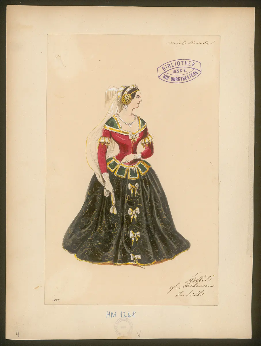 Uriel Acosta, Titel der Serie: Figurinen des k.k. Hof-Burgtheaters