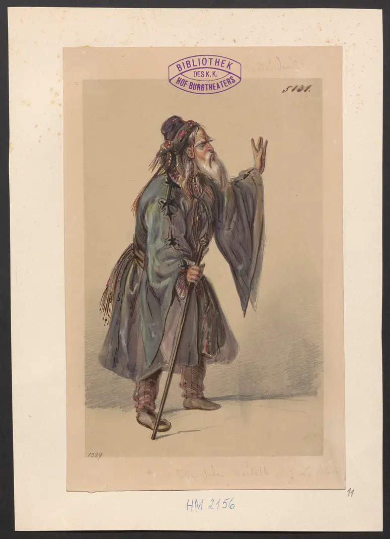 Der Prätendent von York, Titel der Serie: Figurinen des k.k. Hof-Burgtheaters