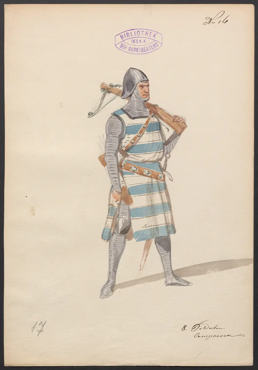 Lady Gloster, Titel der Serie: Figurinen des k.k. Hof-Burgtheaters