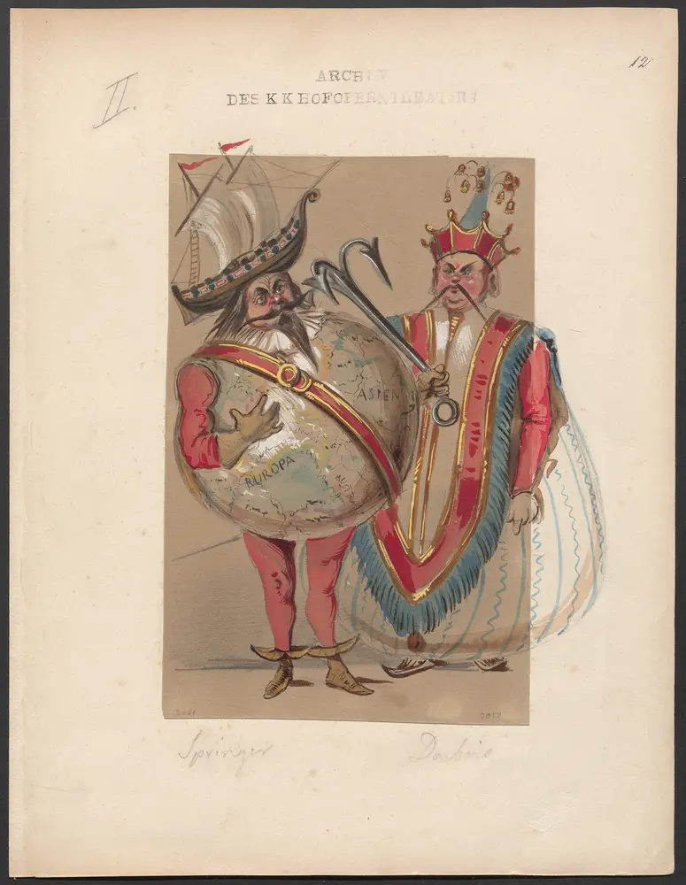 Die Ballnacht, Alternativtitel: Gustav, oder Der Maskenball, Originaltitel: Gustave III., ou Le bal masqué, Titel der Serie: Figurinen des k.k. Hofoperntheaters
